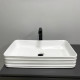 Умывальник (раковина) VBI VOLTURINO WHITE накладной