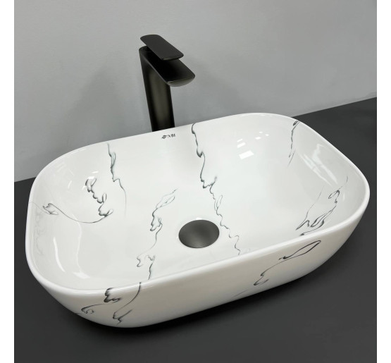 Умивальник (раковина) VBI RAVENNA MARMO GLOSSY накладний