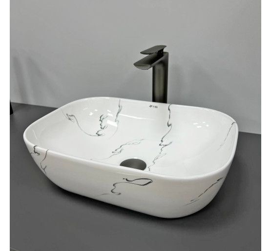 Умивальник (раковина) VBI RAVENNA MARMO GLOSSY накладний