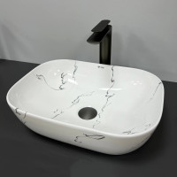 Умивальник (раковина) VBI RAVENNA MARMO GLOSSY накладний
