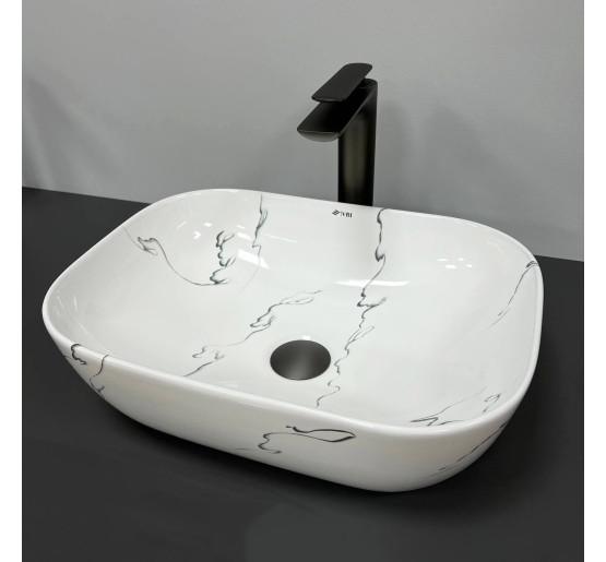 Умивальник (раковина) VBI RAVENNA MARMO GLOSSY накладний