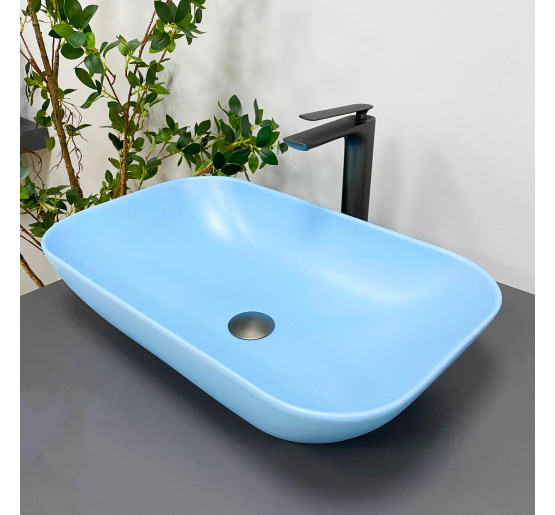 Умывальник (раковина) VBI AVEZZANO BLUE MATT накладной