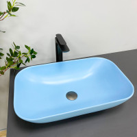 Умывальник (раковина) VBI AVEZZANO BLUE MATT накладной