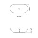 Умывальник (раковина) VBI ANDRIA M WHITE накладной