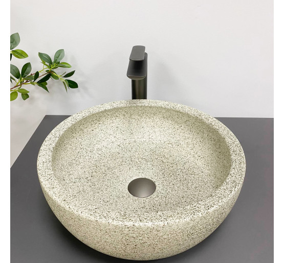 Умывальник (раковина) VBI CORRIDONIA BEIGE STONE MATT накладной