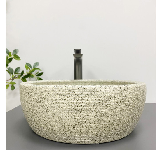 Умывальник (раковина) VBI CORRIDONIA BEIGE STONE MATT накладной