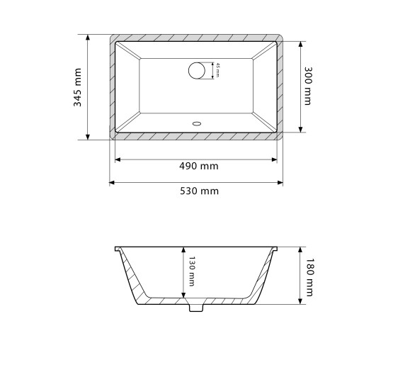 Умивальник (раковина) VBI SORRENTO WHITE врізний