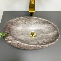 Умивальник (раковина) VBI VICENZA DARK STONE MATT накладний