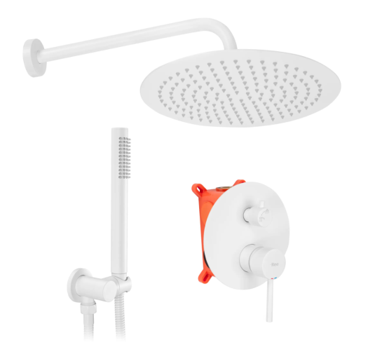 Душова система REA LUNGO WHITE MATT + BOX прихованого монтажу