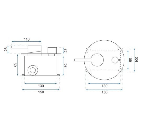 Душова система REA LUNGO WHITE MATT + BOX прихованого монтажу