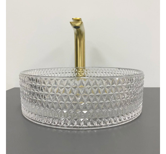 Умывальник (раковина) VBI SEPINO TRANSPARENT накладной