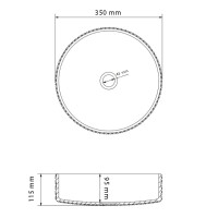 Умивальник (раковина) VBI SEPINO TRANSPARENT накладний