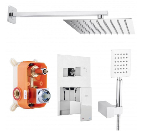 Душевая система YOKA DUAL CHROME + BOX скрытого монтажа *