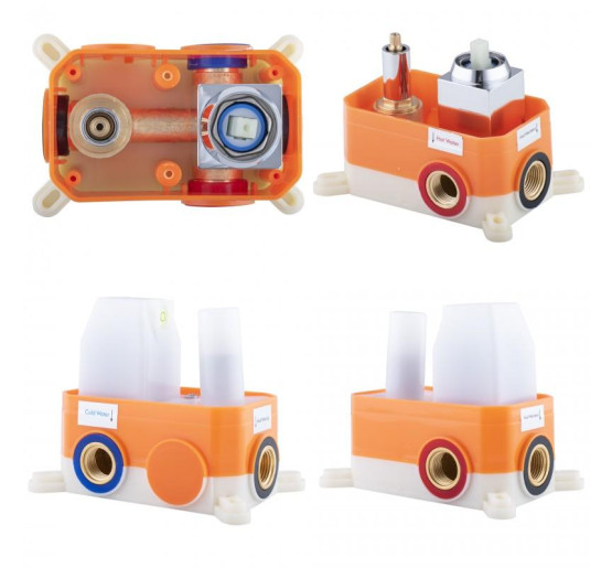 Душевая система YOKA DUAL CHROME + BOX скрытого монтажа *