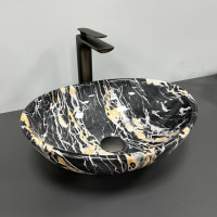 Умивальник (раковина) VBI PARMA BLACK OPAL GLOSSY накладний