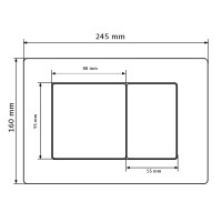 Кнопка змиву для інсталяції VBI ELBA X BRUSHED GOLD