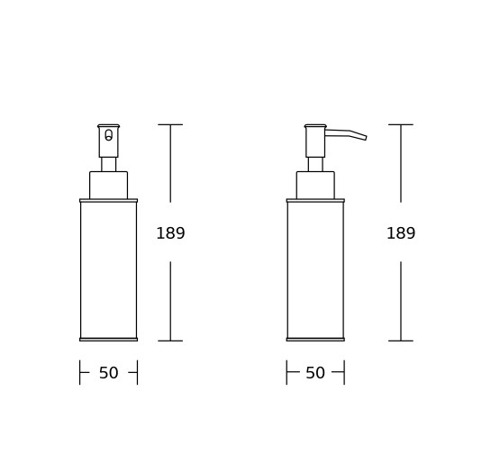 Дозатор для рідкого мила VBI ROUND BLACK