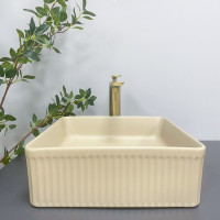 Умивальник (раковина) VBI BOLZANO BEIGE MATT накладний