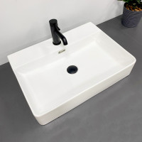 Умивальник (раковина) VBI BITONTO M WHITE накладний підвісний