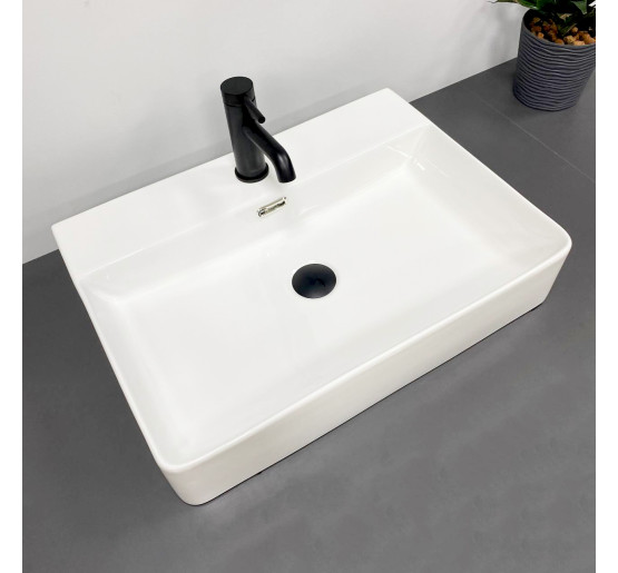 Умивальник (раковина) VBI BITONTO M WHITE накладний підвісний