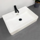 Умивальник (раковина) VBI BITONTO M WHITE накладний підвісний