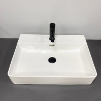 Умивальник (раковина) VBI BITONTO M WHITE накладний підвісний