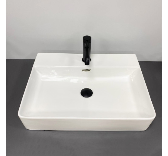 Умивальник (раковина) VBI BITONTO M WHITE накладний підвісний