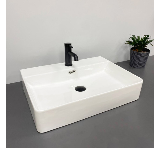 Умивальник (раковина) VBI BITONTO M WHITE накладний підвісний