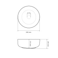 Умивальник (раковина) VBI ROSSANO WHITE накладний