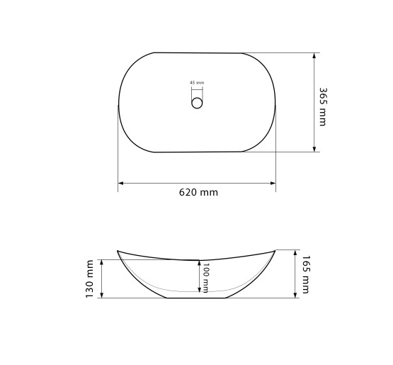 Умивальник (раковина) VBI TURIN THUNDER MATT накладний