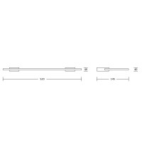 Полка стеклянная VBI NEPTUNE CHROME