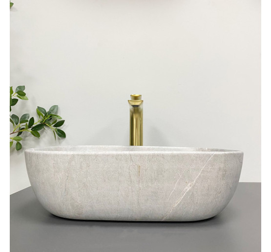 Умывальник (раковина) VBI RAVENNA GREY STONE MATT накладной