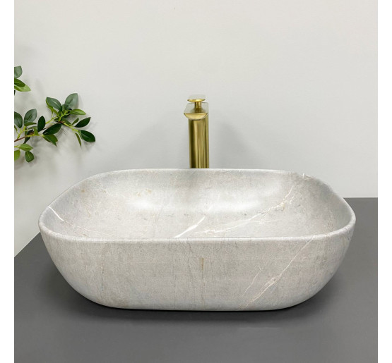 Умывальник (раковина) VBI RAVENNA GREY STONE MATT накладной