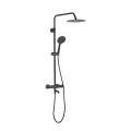 Душовий гарнітур VBI MILANO BLACK з термостатом і виливом