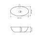 Умивальник (раковина) VBI ORATINO WHITE накладний