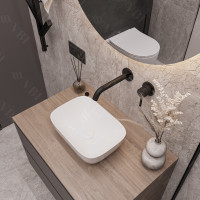 Умывальник (раковина) VBI RAVENNA S WHITE накладной