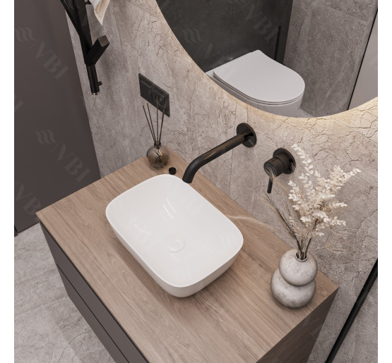 Умывальник (раковина) VBI RAVENNA S WHITE накладной