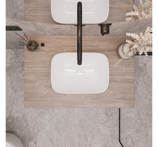 Умывальник (раковина) VBI RAVENNA S WHITE накладной