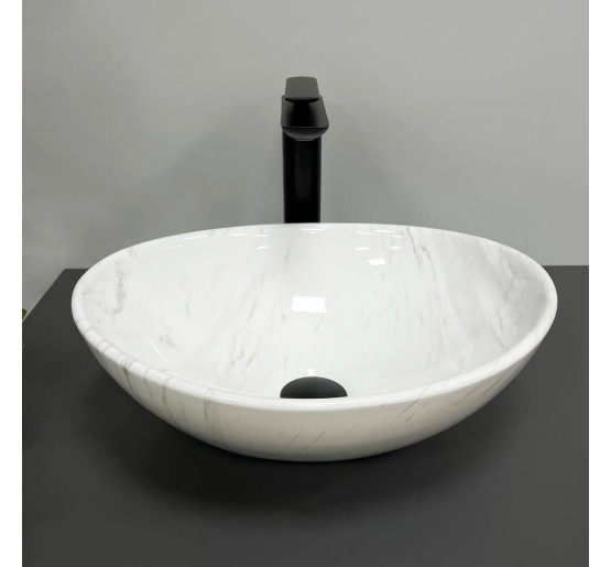 Умивальник (раковина) VBI PARMA MARBLE NATURE GLOSSY накладний