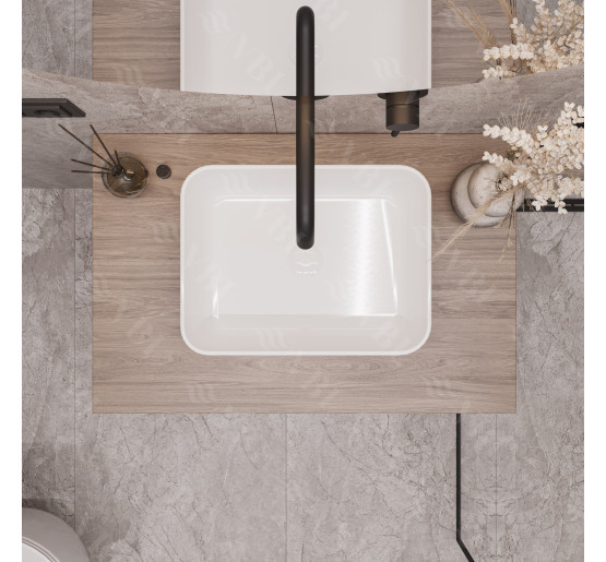 Умывальник (раковина) VBI PALERMO S WHITE накладной