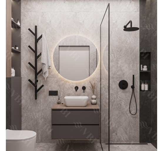 Умывальник (раковина) VBI PALERMO S WHITE накладной