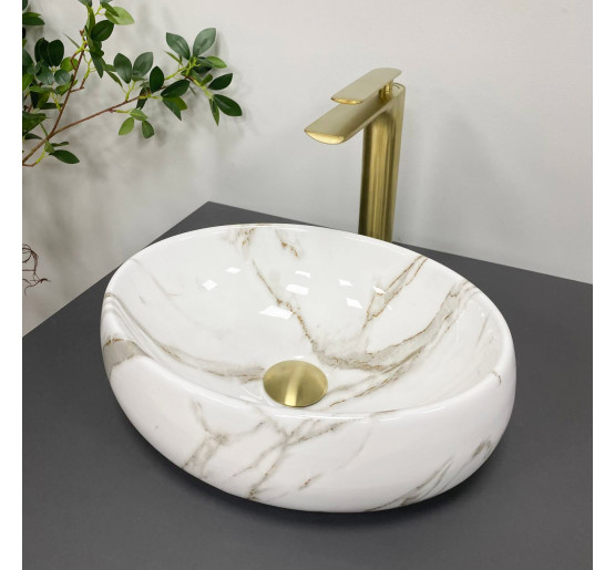 Умивальник (раковина) VBI VENETO S AIAX GLOSSY накладний