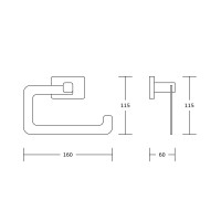 Держатель для туалетной бумаги VBI MARS BLACK