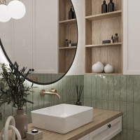 Умывальник (раковина) VBI ASTI M WHITE накладной