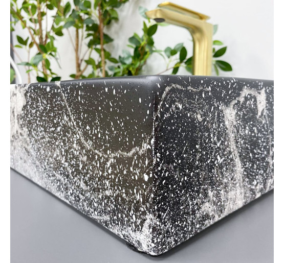 Умивальник (раковина) VBI LATINA DARK MARMO MATT накладний