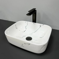 Умивальник (раковина) VBI PALERMO S MARMO GLOSSY накладний