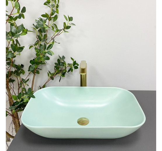 Умывальник (раковина) VBI AVEZZANO GREEN MATT накладной