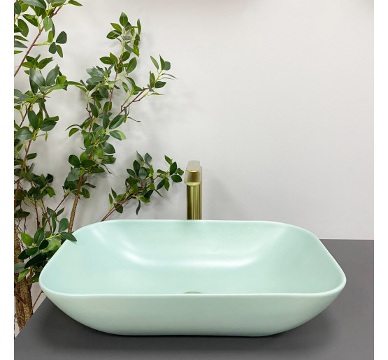 Умывальник (раковина) VBI AVEZZANO GREEN MATT накладной