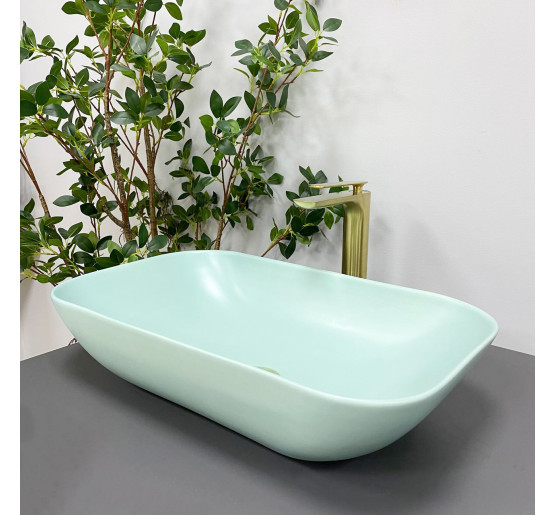 Умывальник (раковина) VBI AVEZZANO GREEN MATT накладной