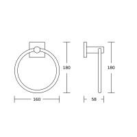 Рушникотримач кільцевий VBI SATURN CHROME